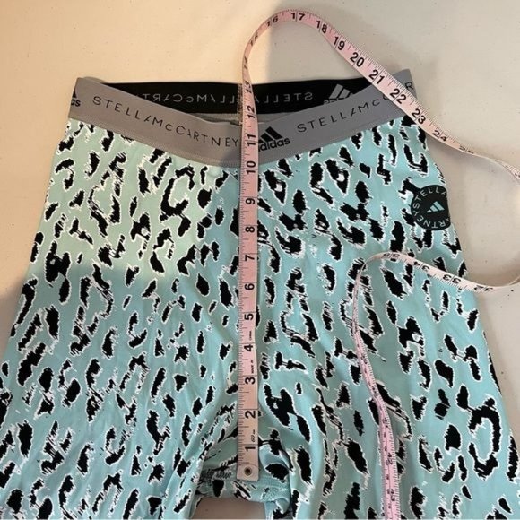 ADIDAS STELLA MCCARTNEY TRUEPURPOSE TRAINING CHEETAH LEOPARD CYCLING TIGHTS BRA - Picture 5 of 11